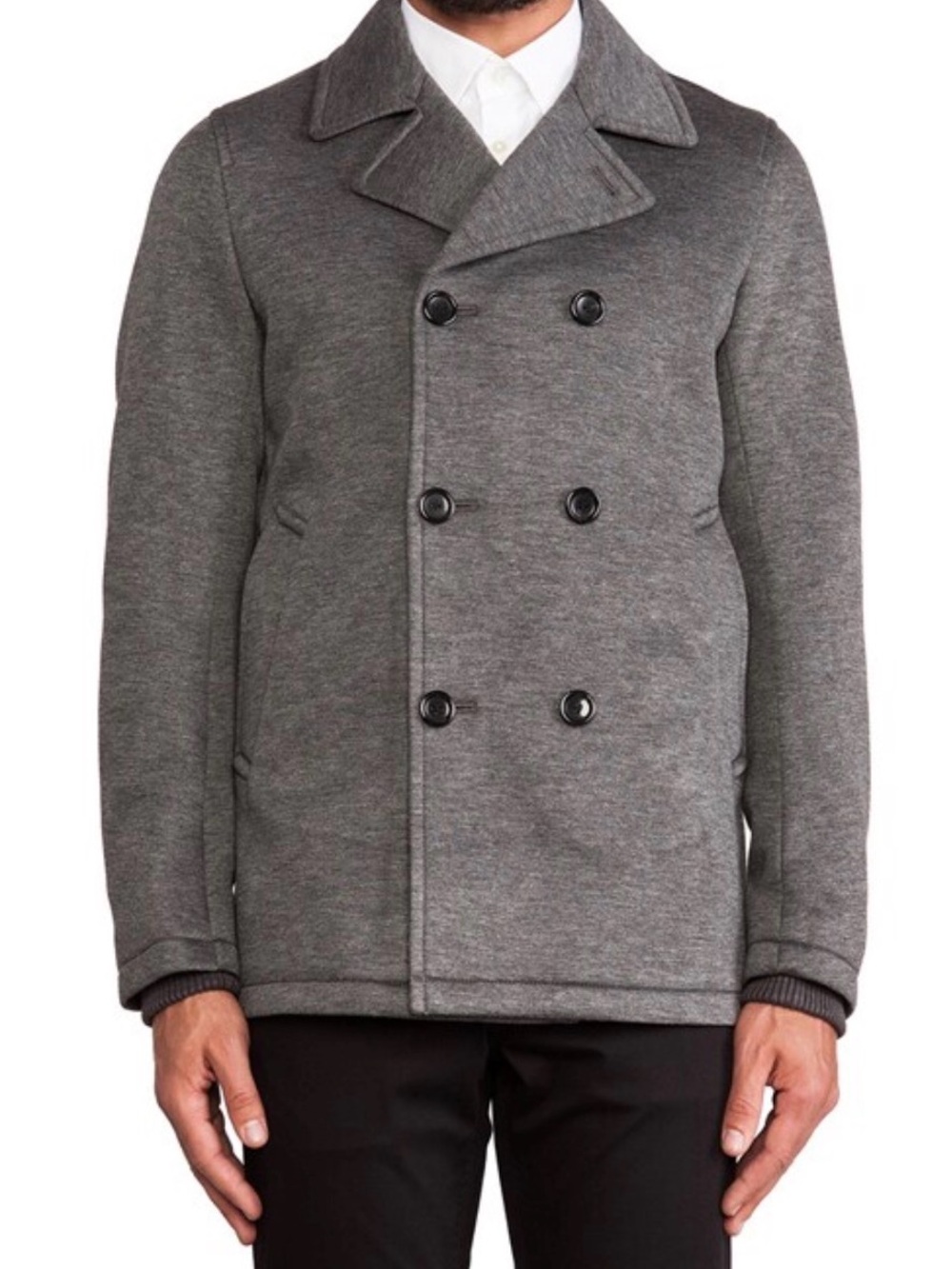 Vince Men’s Neoprene Peacoat